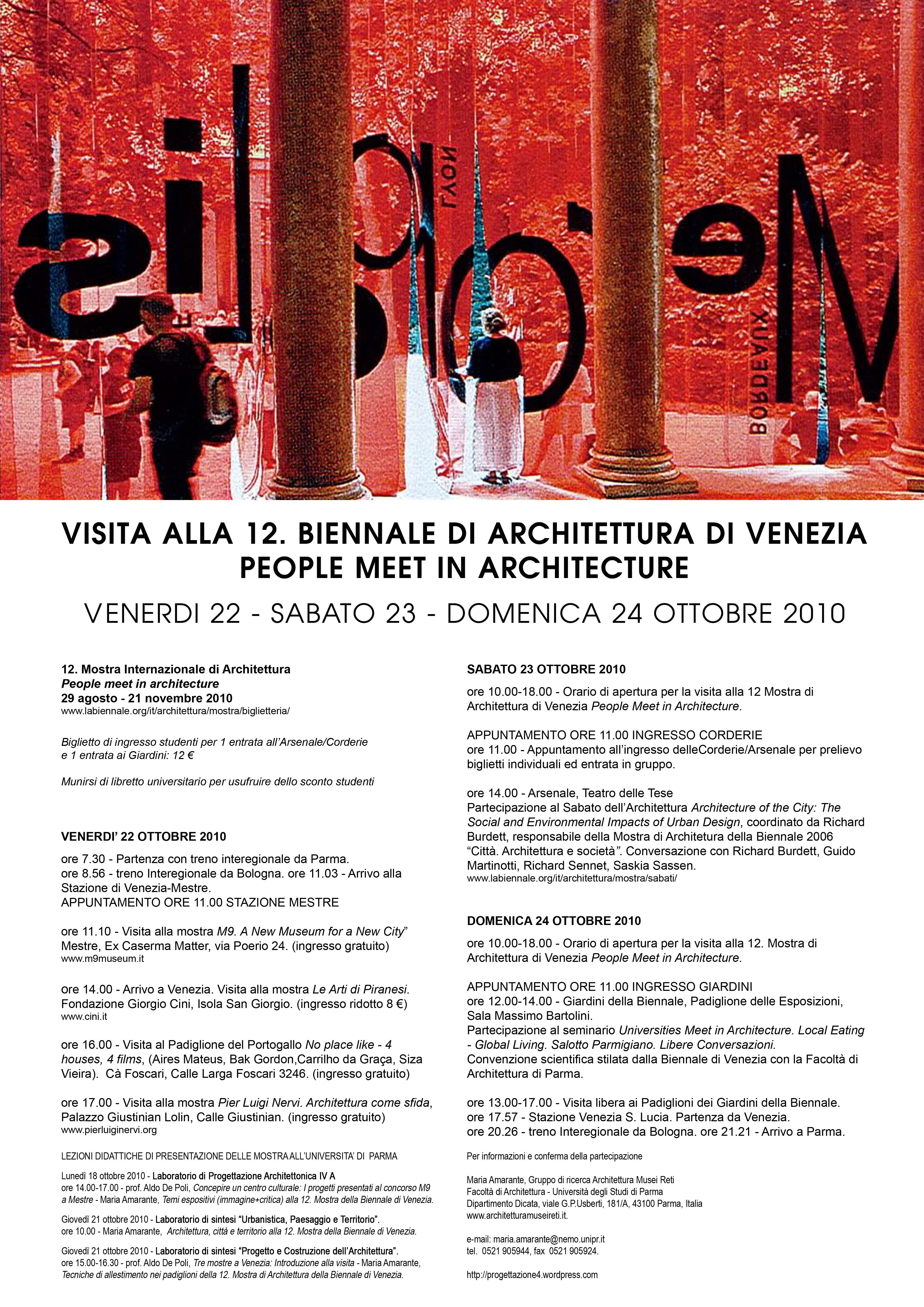 Visita alla 12. Mostra Internazionale di Architettura a Venezia